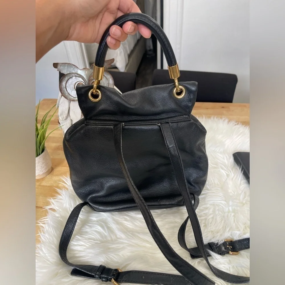 Marc By Marc Jacobs leather backpag and wallet balck